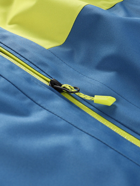 ALPINE PRO Modro-zelena otroška smučarska jakna z membrano PTX ALPINE PRO Reamo