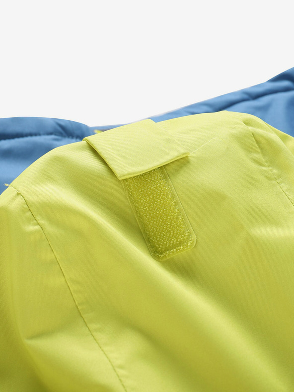 ALPINE PRO Modro-zelena otroška smučarska jakna z membrano PTX ALPINE PRO Reamo