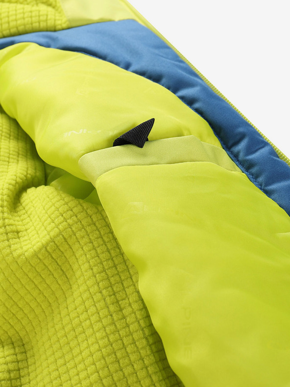 ALPINE PRO Modro-zelena otroška smučarska jakna z membrano PTX ALPINE PRO Reamo