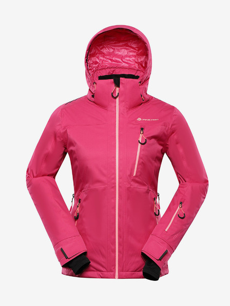 ALPINE PRO Temno roza ženska smučarska jakna z membrano PTX ALPINE PRO Reamo