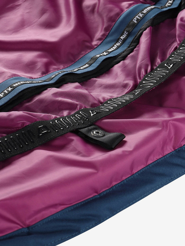 ALPINE PRO Modro-bela ženska smučarska jakna s puhom in membrano PTX ALPINE PRO Feedra