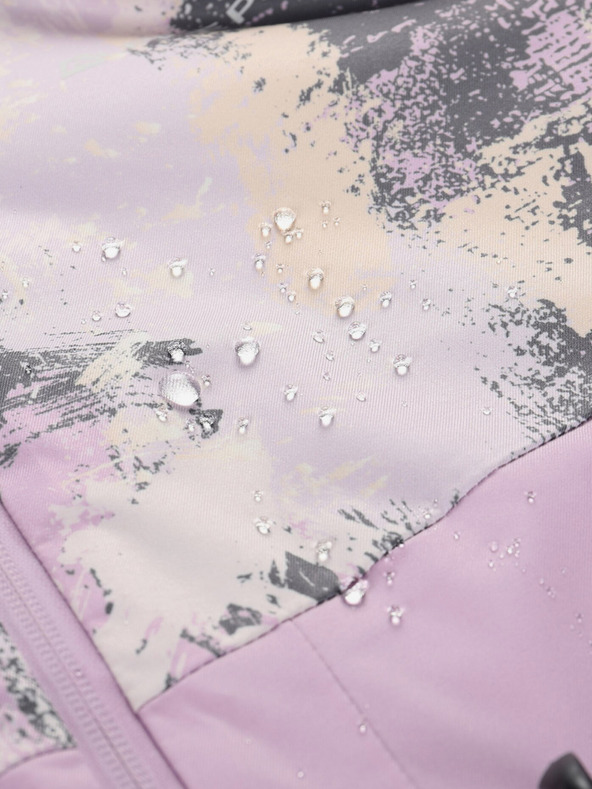 ALPINE PRO Sivo-vijolična ženska smučarska jakna z membrano PTX ALPINE PRO Uzera