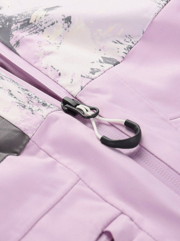 ALPINE PRO Sivo-vijolična ženska smučarska jakna z membrano PTX ALPINE PRO Uzera