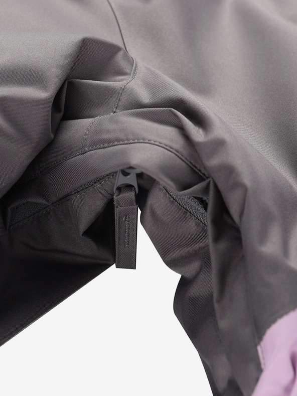 ALPINE PRO Sivo-vijolična ženska smučarska jakna z membrano PTX ALPINE PRO Uzera