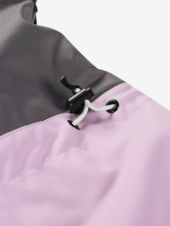 ALPINE PRO Sivo-vijolična ženska smučarska jakna z membrano PTX ALPINE PRO Uzera