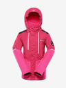 ALPINE PRO Temno roza dekliška smučarska jakna z membrano PTX ALPINE PRO Zaribo