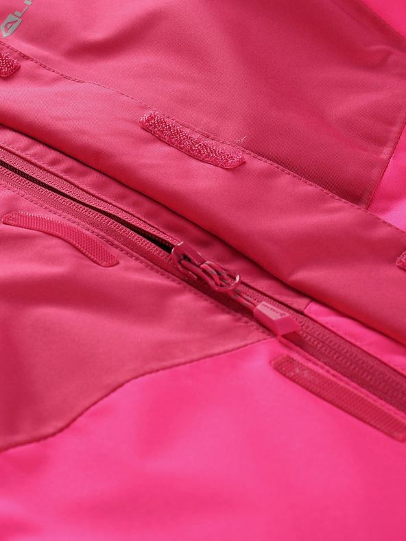 ALPINE PRO Temno roza dekliška smučarska jakna z membrano PTX ALPINE PRO Zaribo