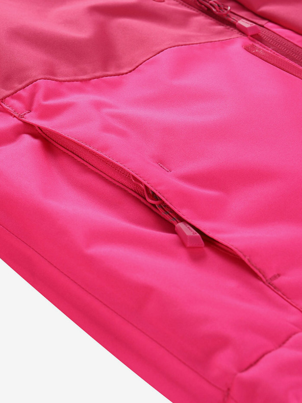 ALPINE PRO Temno roza dekliška smučarska jakna z membrano PTX ALPINE PRO Zaribo