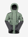 ALPINE PRO Zelena otroška smučarska jakna z membrano PTX ALPINE PRO Zaribo