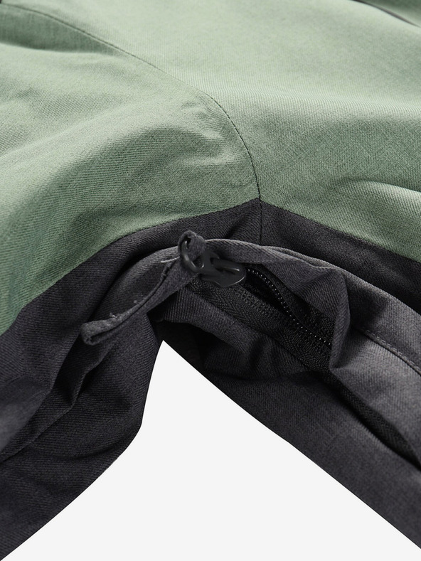 ALPINE PRO Zelena otroška smučarska jakna z membrano PTX ALPINE PRO Zaribo