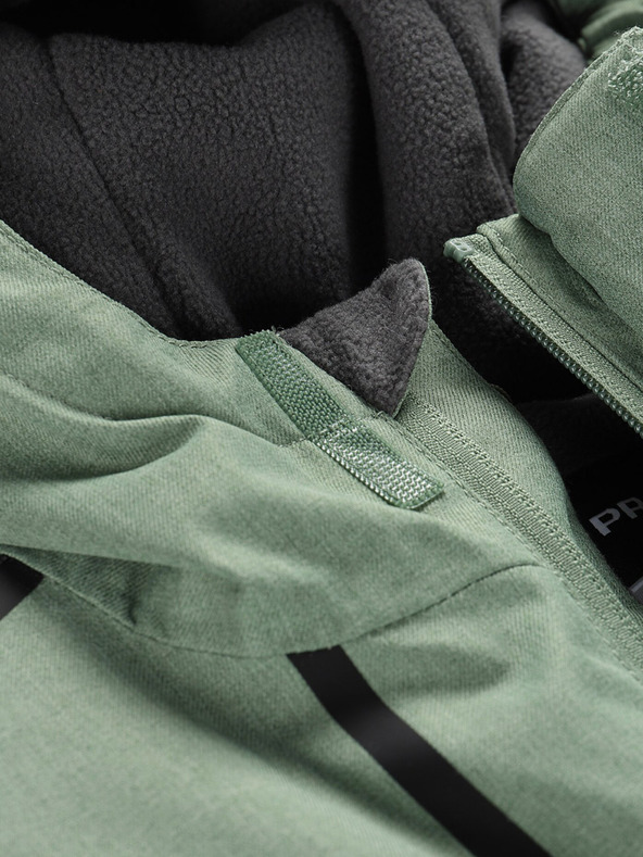 ALPINE PRO Zelena otroška smučarska jakna z membrano PTX ALPINE PRO Zaribo