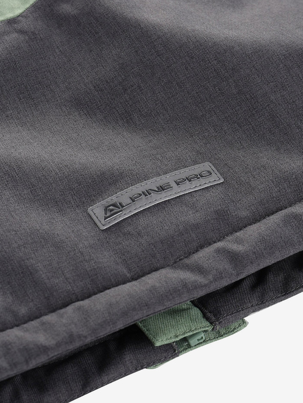 ALPINE PRO Zelena otroška smučarska jakna z membrano PTX ALPINE PRO Zaribo