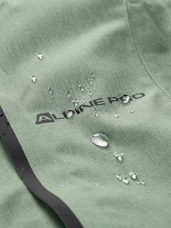 ALPINE PRO Zelena otroška smučarska jakna z membrano PTX ALPINE PRO Zaribo