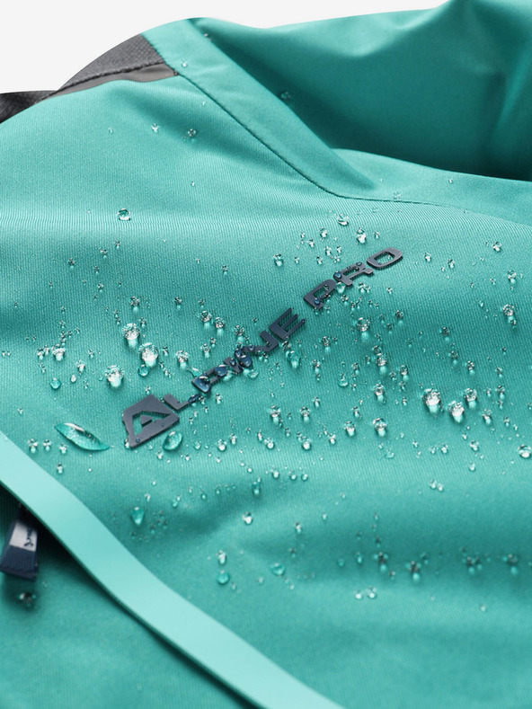 ALPINE PRO Zelena ženska smučarska jakna z membrano PTX ALPINE PRO Zaribo