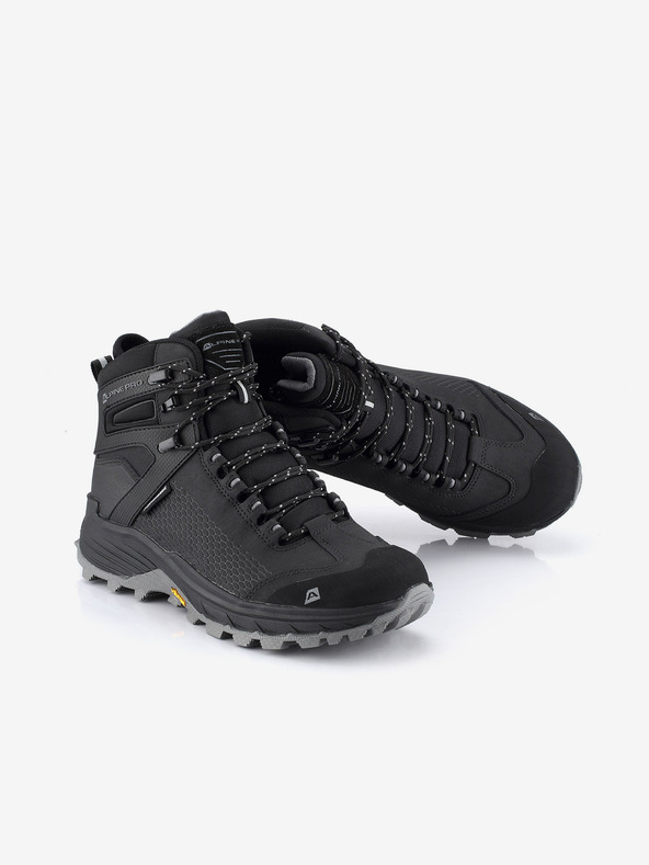 ALPINE PRO Črni moški zunanji čevlji z membrano PTX ALPINE PRO Kneiffe