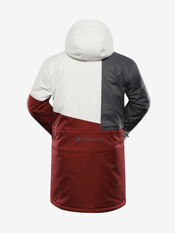 ALPINE PRO Moška smučarska jakna ALPINE PRO Uzer v bordo barvi