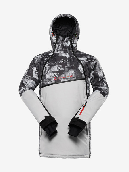 ALPINE PRO Siva moška smučarska jakna ALPINE PRO Omeq