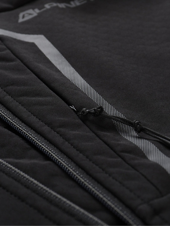 ALPINE PRO Črna moška softshell jakna ALPINE PRO HOOR