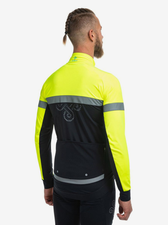 Kilpi Črna in rumena moška softshell jakna Kilpi Nereto-M