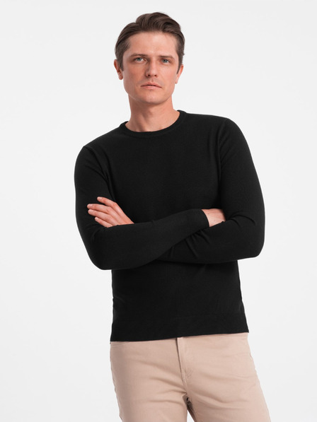 Ombre Clothing Črn moški pulover Ombre Clothing
