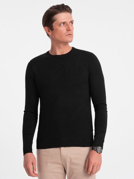 Ombre Clothing Črn moški pulover Ombre Clothing