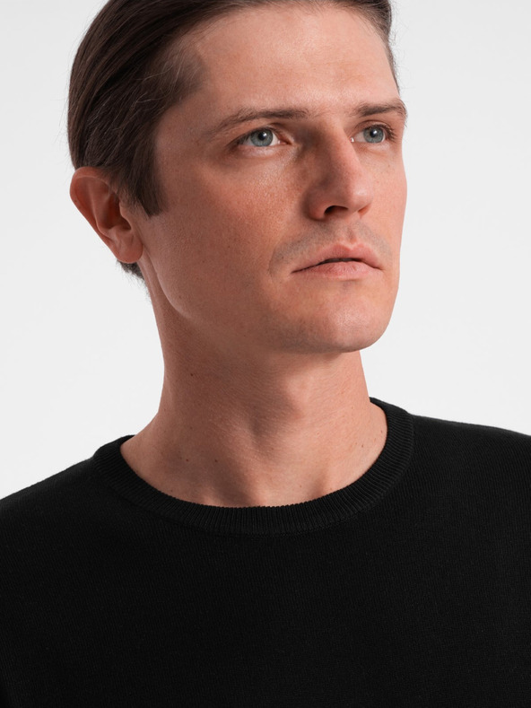 Ombre Clothing Črn moški pulover Ombre Clothing