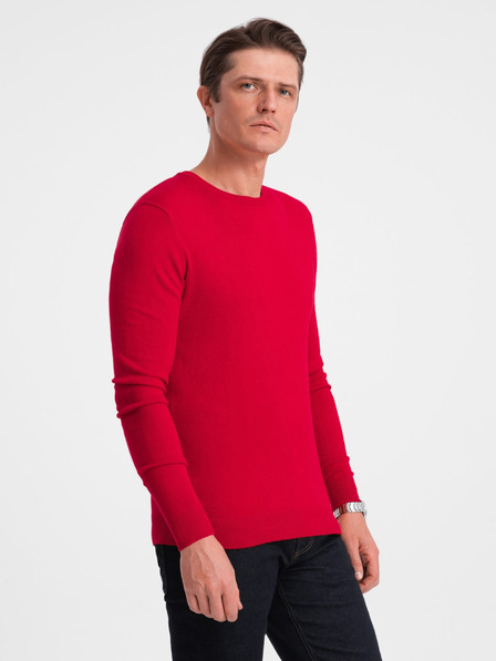 Ombre Clothing Rdeč moški pulover Ombre Clothing