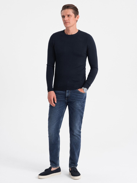 Ombre Clothing Temno modra moška jopa Ombre oblačila