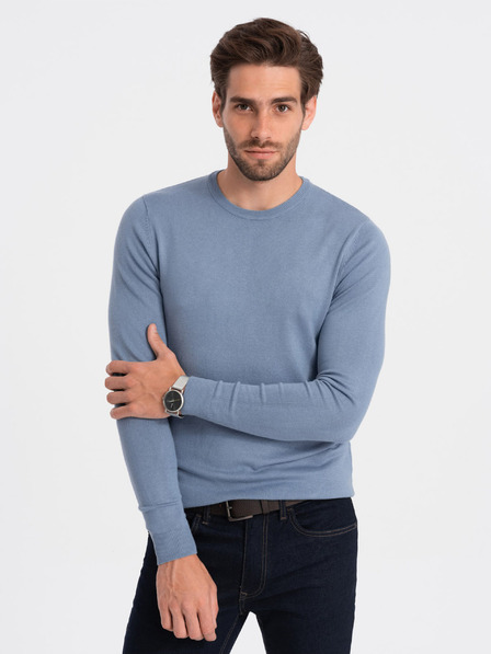 Ombre Clothing Svetlo modra moška oblačila Ombre pulover