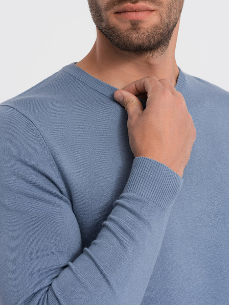 Ombre Clothing Svetlo modra moška oblačila Ombre pulover