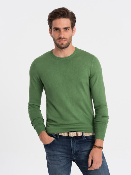 Ombre Clothing Zelena moška jopa Ombre oblačila