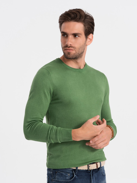 Ombre Clothing Zelena moška jopa Ombre oblačila