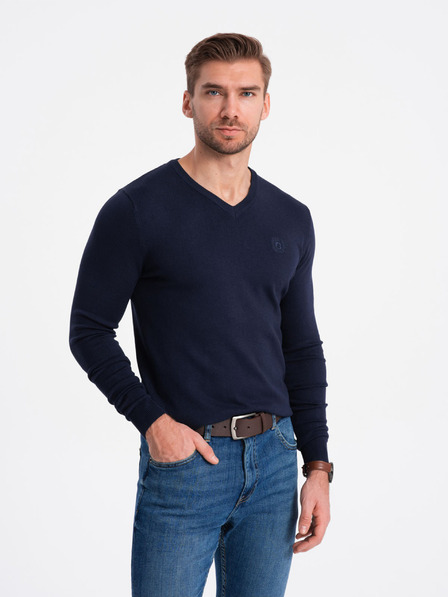 Ombre Clothing Temno modra moška jopa Ombre oblačila