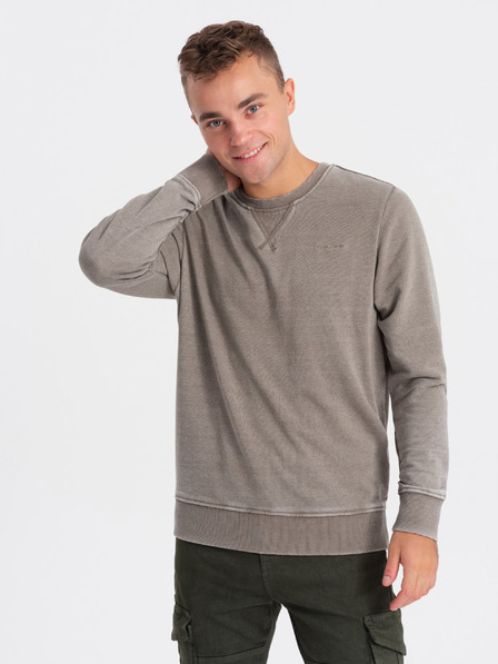 Ombre Clothing Beige Moška jopa Ombre oblačila