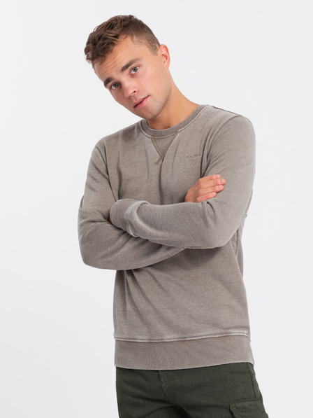 Ombre Clothing Beige Moška jopa Ombre oblačila