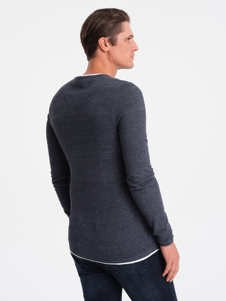 Ombre Clothing Temno modra moška jopa Ombre oblačila