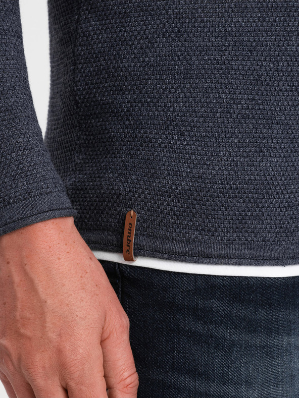 Ombre Clothing Temno modra moška jopa Ombre oblačila