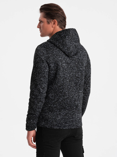 Ombre Clothing Temno siva moška kapuca Ombre Clothing