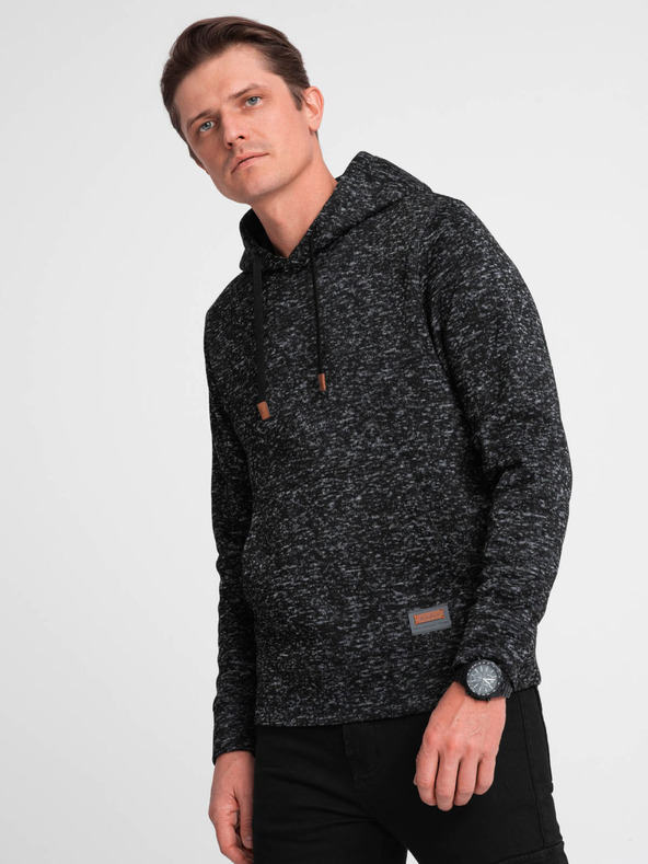 Ombre Clothing Temno siva moška kapuca Ombre Clothing