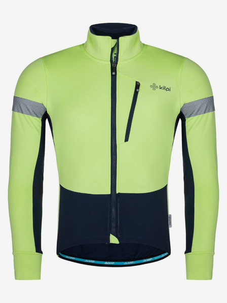 Kilpi Neonsko zelena moška kolesarska softshell jakna Kilpi Velover-M
