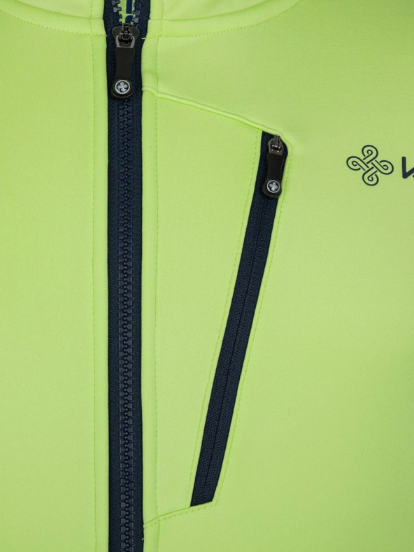 Kilpi Neonsko zelena moška kolesarska softshell jakna Kilpi Velover-M