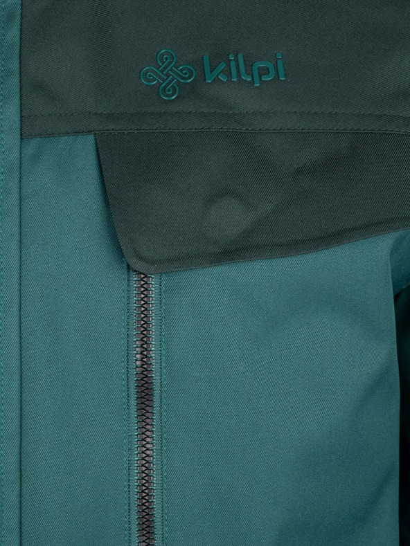 Kilpi Črna moška zimska jakna z umetnim krznom Kilpi ALPHA