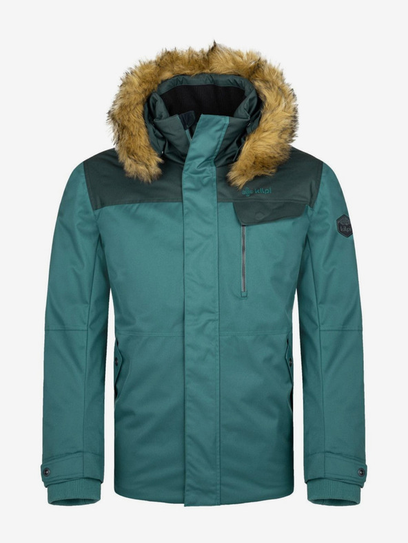 Kilpi Bencinska moška zimska jakna z umetnim krznom Kilpi ALPHA