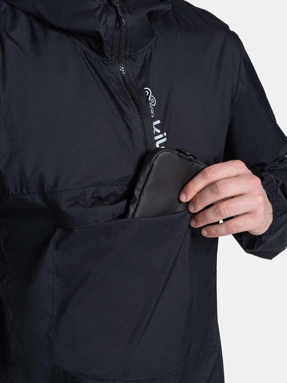 Kilpi Črna moška lahka anorak jakna Kilpi ANORI-M