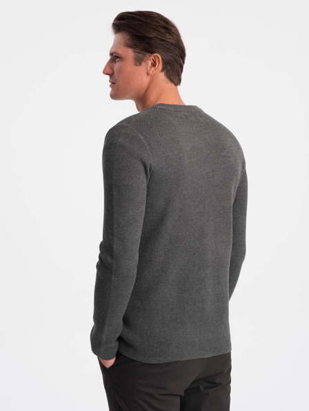 Ombre Clothing Siva moška jopica z žepi Ombre Clothing