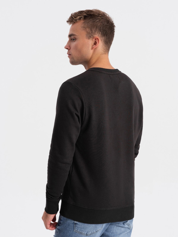 Ombre Clothing Temno rjava moška potiskana jopa Ombre Clothing