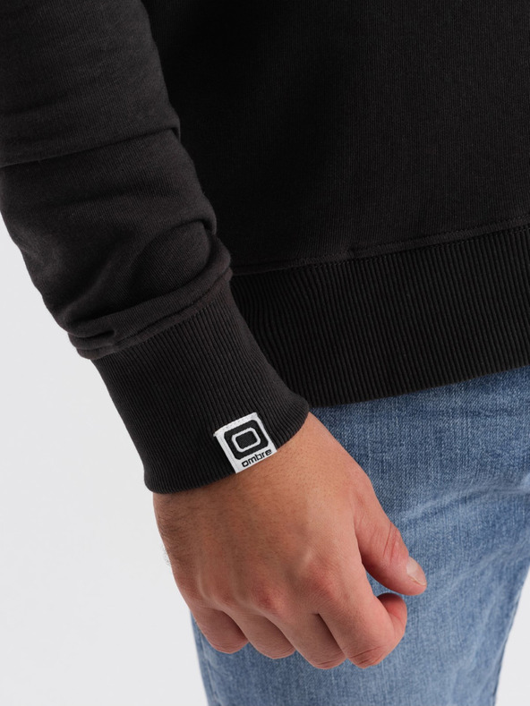 Ombre Clothing Temno rjava moška potiskana jopa Ombre Clothing