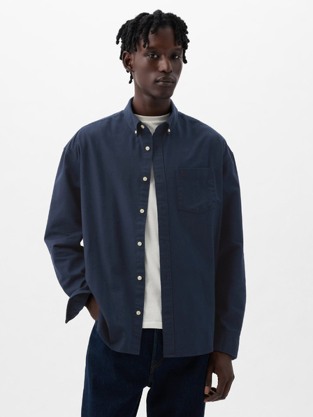 GAP Oversize oxford košeľa s logom GAP