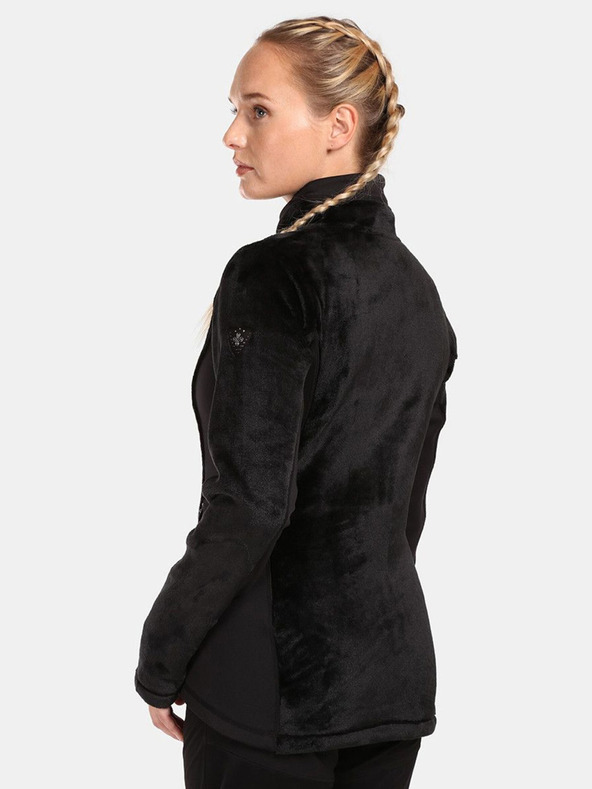 Kilpi Črna ženska jopa iz flisa z zadrgo Kilpi SKATHI