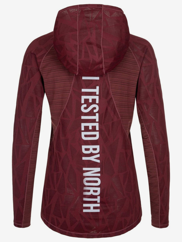 Kilpi Ženska športna jopa s kapuco v bordo barvi Kilpi AILEEN